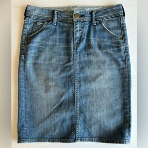 Uniqlo Jean Pencil Skirt